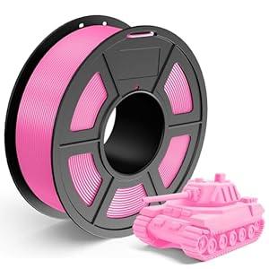 TECBEARS PLA 3D Printer Filament, PLA Filament 1.75mm, Neatly Wound 3D Printing Filament, Dimensional Accuracy +/ - 0.02 mm, 1Kg Spool(2.2 lbs), Fits for Most FDM 3D Printers, PLA Pink