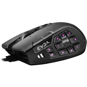 EVGA X15 MMO Gaming Mouse, 8k, Wired, Black, Customizable, 16,000 DPI, 5 Profiles, 20 Buttons, Ergonomic 904-W1-15BK-KR