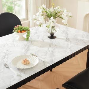 LovePads Marble-Look Table Protector, 36x72 in Dining Table Cover