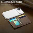 Vinich for MagSafe Wallet Magnetic RFID Blocking Card Holder Compatible with MagSafe Phones and Cases, Strong Magnet Minimalist Phone Wallet for iPhone 17/16/15/14/13/12/Pro/Max/Plus, Vintage Brown