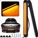 Frienda 2 Pcs Trailer Lights LED Tail Lights Bar 10 Inch 15 Tail Light Assembly with Stop Turn Brake Strip Function 9-30v Waterproof LED Trailer Taillight for Trucks Boats Pickups(Amber)