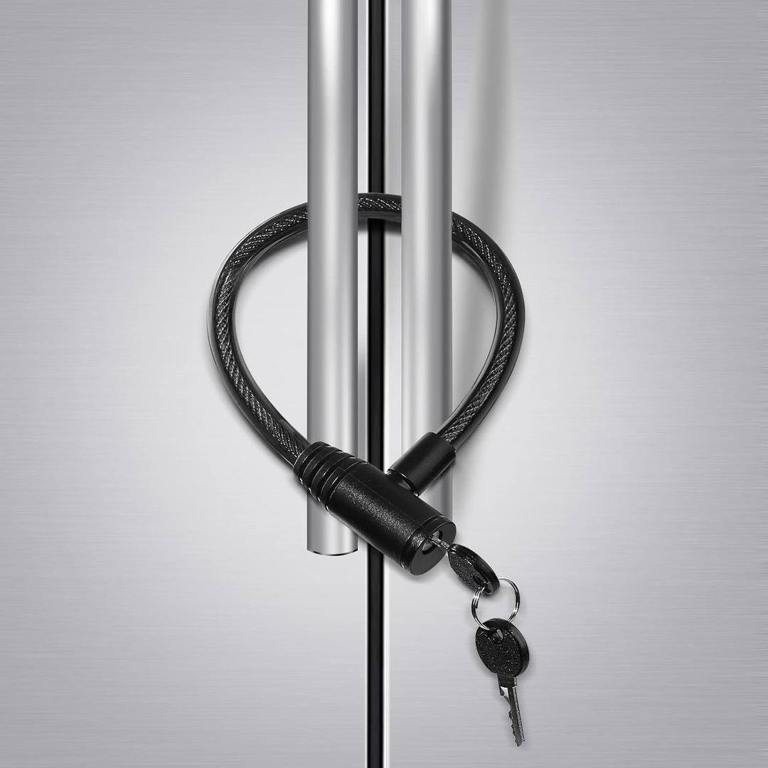 Fridge Lock, Childproof Refrigerator Lock with Keys for French Door Fridge and Cabinet (1 Pack)