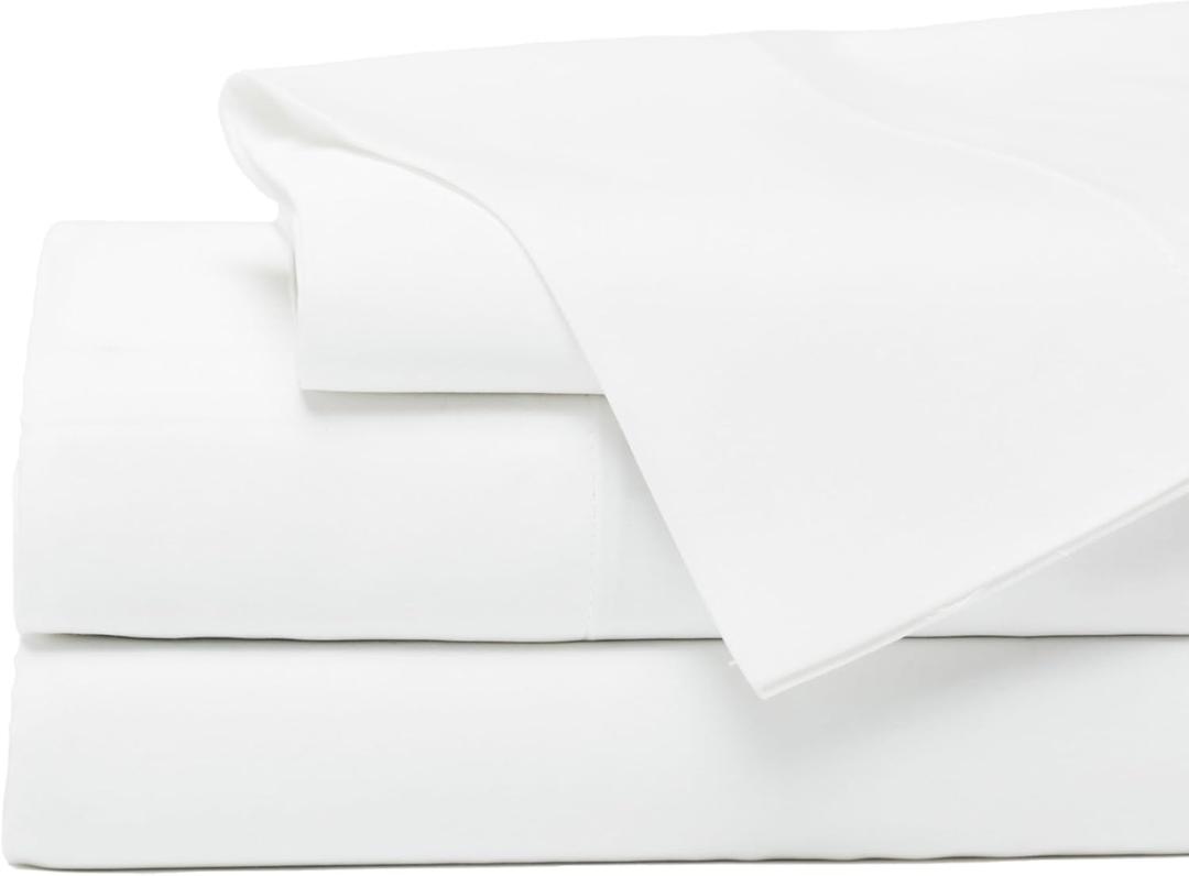 Cozy Earth Luxury Bed Sheet Set - 100% Viscose from Bamboo Fabric, Ultra-Soft & Breathable, Fits Regular & Deep Pocket Mattresses up to 20" - 4 Pieces Queen Sheet Set White