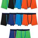 Fruit Of The Loom Boys And Toddler Briefs, Tag Free & Breathable Underwear, Assorted Color Multipacks Boxer, 10 Pack - Breathable Micro Mesh, Medium US