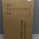 Rolling TV Stand with Power Outlet, Mobile TV Stand for 32-75 Inch TVs up to 110 lbs, 30 Swivel TV Floor Stand, 18 Adjustable Heights, TV Cart on Wheels for Bedroom, Office, Outdoor, Black