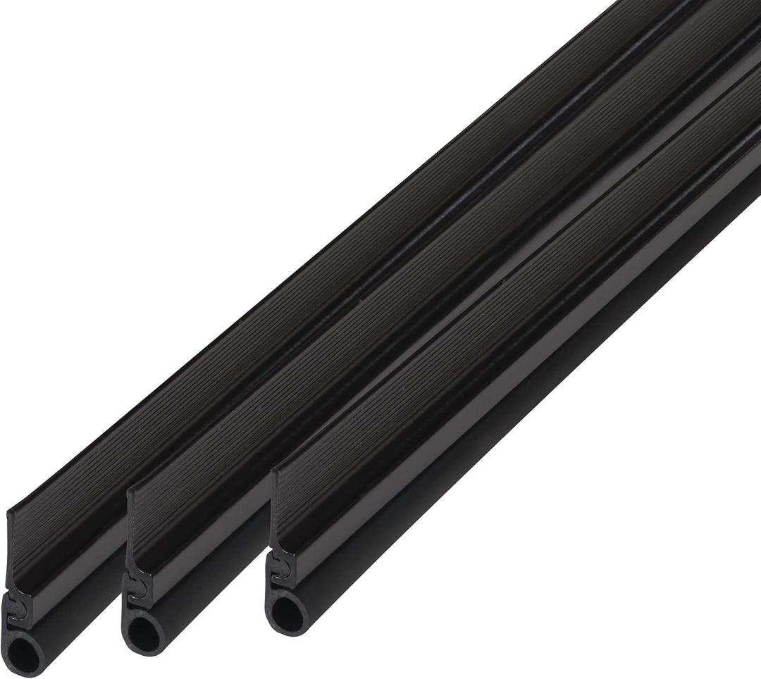 M-D Building Products 43305 Brown Aluminum and Vinyl Cinch Self-Adhesive Top and Sides Door Seal Kit (42")