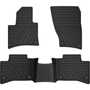 TTX LIGHTING Floor Mats for Porsche Cayenne 2011-2018, Obsidian Black