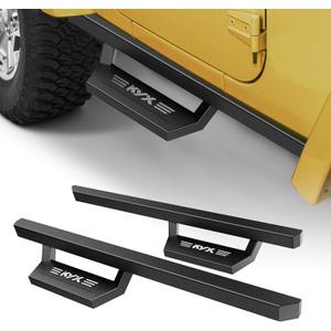 KYX Running Boards Compatible with Wrangler YJ/TJ 2 Door 1987-2006, 5 inches Car Door Side Step Rails Truck Boards Aluminum Alloy Side Steps Nerf Bars