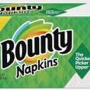 Bounty 96595CT Quilted Napkins, 1-Ply, 12 1/10 x 12, White, 200/Pack, 2 Pack/Carton