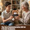 Foilswirl Large 12 Inch Graduation Bear Gift 2026 Teddy Bear Stuffed Animal Playthings with Cap Sash Diploma Graduation Gift to Express Congratulations for 8th Grade Graduate 15 Years Old+