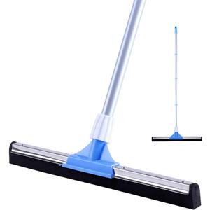 YONILL Floor Squeegee for Concrete Floor - 50" Squeegee Broom with Long Handle for Tile Floor, Heavy Duty Foam Floor Water Wiper for Garage, Shower, Kitchen, Windows, Glass, Carpet and Pet Hair