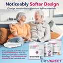 Dry Direct Super Overnight Underwear, Soft Cloth-Like Adult Diapers, Overnight Disposable Incontinence Protection - Medium (Pack of 14)