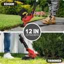 12" Electric Weed Wacker (No Battery) Compatible with Milwaukee18V Battery, Automatic Line Feed Weed Eater Battery Powered, Cordless String Trimmer with 4 Line Spools for Lawn, Garden