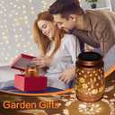 Solar Lanterns Outdoor Waterproof Hummingbird Garden Decor Birthday Gifts for Women Mom Grandma Hanging Solar Lights Metal Solar Decoration Outside for Yard,Patio,Backyard,Porch