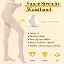 Medical Compression Pantyhose for Women Men, 20-30 mmHg Graduated Compression Tights, Closed Toe Compression Stockings, Support Hose, High Waist Compression Leggings for Varicose Veins, Edema, L