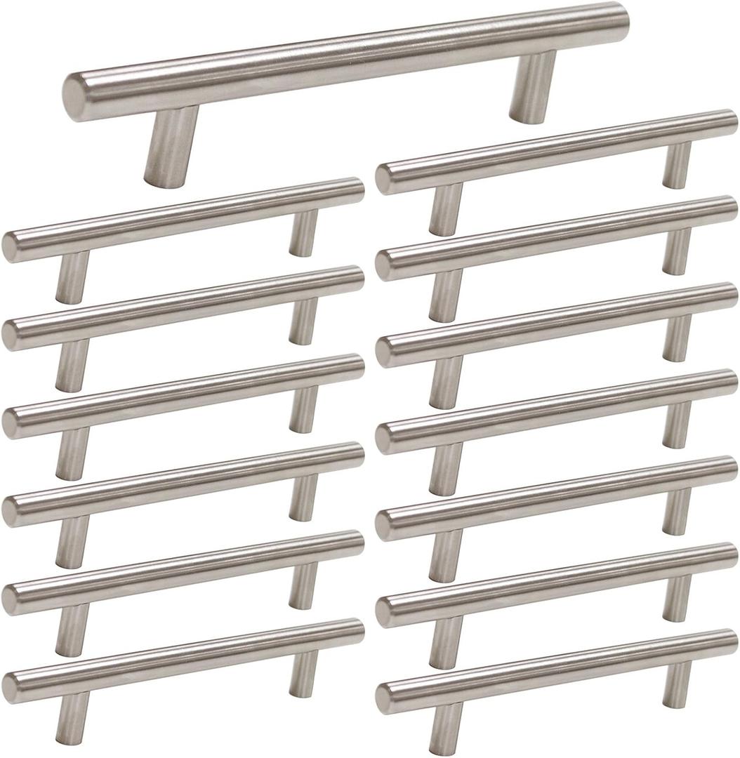homdiy 15Pack 5in Cabinet Pulls Brushed Nickel Cabinet Handles Nickel Pulls Modern Cabinet Hardware, Stainless Steel Kitchen Cabinet Handles Drawer Pulls (5in hole centers) homdiy 15Pack 5in Cabinet Pulls Brushed Nickel Cabinet Handles Nickel Pulls Modern Cabinet Hardware, Stainless Steel Kitchen Cabinet Handles Drawer Pulls (5in hole centers)