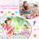 Honoson 500 Pcs Vending Machine Capsules 1.1" Gumball Machine Capsule Small Empty Toy Capsules Clear Colored Plastic Gumball Machine Containers for Toy Candy Party Favors (Translucent Colors, Round)