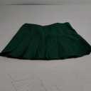 TONCHENGSD Women's High Waist Pleated Mini Skirt Skater Tennis Skirt (Medium, Dark Green)