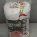 Grinch by Dr. Seuss Holiday & Christmas Bedding Super Soft Comforter and Sheet Set with Sham, 7 Piece King Size (Official Dr. Seuss Product) by Franco (Grinch - White + Red)