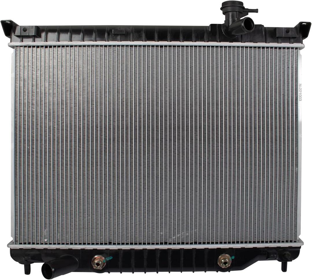 TRQ Radiator 27.06 Inch Core Compatible with 03-06 Chevrolet Trailblazer EXT 4.2L 06-08 Trailblazer 4.2L 04-07 Buick Rainier 4.2L 03-05 GMC Envoy XL 4.2L 03-06 Isuzu Ascender 4.2L 05-09 Saab 9-7X