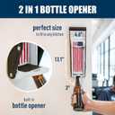 Mckay 16 Oz. and 12 Oz. Metal Can Crusher, Can Crusher Wall Mounted, Can Crushers for Recycling Wall-Mounted Smasher for Aluminum Seltzer, Soda, Beer Cans and Bottles - American Flag