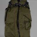 Dog Winter Coat with Harness Built-in | Waterproof Dog Jacket with Zipper & Fleece Lining | Reflective Cold Weather Coat for Small Medium Large Dogs, M