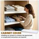 Wire Shelf Covers, 5pcs PVC Wire Rack Cover for Pantry & Closet Shelving, 30*16*2.3