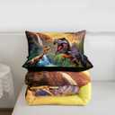 Erosebridal Boys Dinosaur Bedding Set - 3D Cartoon Dinosaurs Comforter Set with 2 Pillow Cases - Soft, Lightweight Duvet Sets for All Season (Queen)