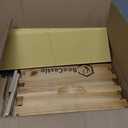 BeeCastle Heavy Wax Coated Langstroth Unassembled Deep/Brood Box with Frames and Beeswax Coated Foundation Sheet (8 Frame)