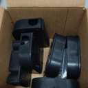 Exterminators Choice Mouse Bait Station Kit - Heavy-Duty Indoor & Outdoor Use - Bait Stations for Yard - Secure Key-Lock Design - Pack of 6, 1 Key, Black, 4.75in x 3.5in x 1.25in