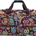 Rockland Rolling Duffel Bag, Black, 22"