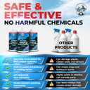 Toilet Bowl Cleaner, 5X Stronger Stain & Odor Eliminator, Sensor Safe & Non-Acid Formula, Septic Safe Toilet Cleaner Liquid, Quick Action Clean for RV and Camper Toilets, 32 oz
