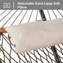 SUNCREAT Portable Hammock with Stand,Heavy Duty Standing Hammock, 450 lbs Capacity, Brown