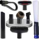 8 Pcs Universal Vacuum Accessories 1 1/4 inch & 1 3/8 inch Vacuum Replacement Attachment with Plastic Vacuum Hose Adapter Flexible Crevice Tool for Wet Dry Shop Vac Accessories