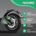 8.5x2 Inch Electric Scooter Solid Tires, 50/75-6.1 Rubber Replacement Wheels for Gotrax GXL V2/XR/APEX & Xiaomi M365/M365 Pro/1S/Pro 2 & All 8.5" Scooters, Never Puncture (2PCS)