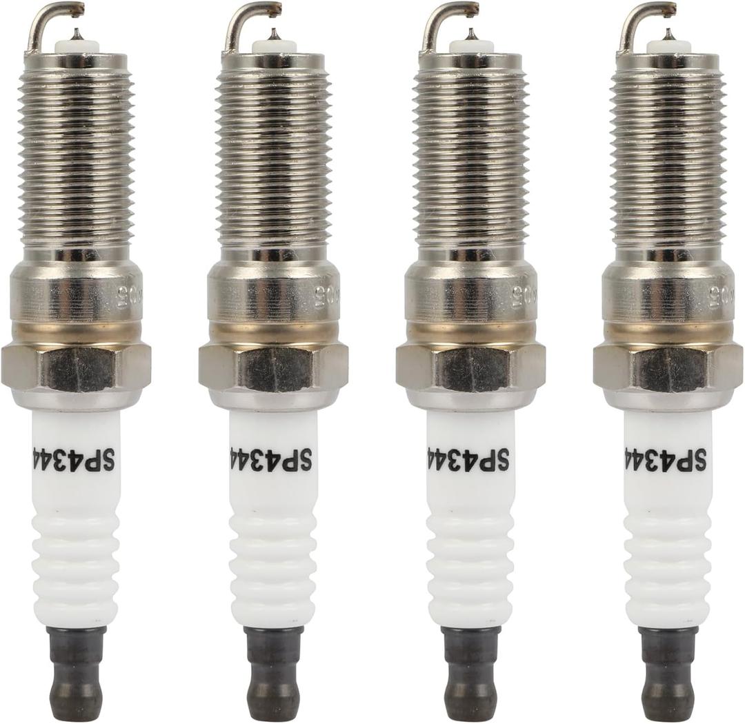 ECCPP Spark Plug Platinum Iridium Fit for Buick for LaCrosse 2010-2014,for Cadillac for AT 2013-2015 Replacement for 4344 (4 Spark Plugs)