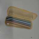 Moonkie Silicone Baby Spoons Set of 4, Toddler Spoons for Self Feeding 6 Months, Two Sizes Feeding Spoons for First Stage 4+ Months, Infant, Baby Utensils with Case, Bendable, Chewproof & Boil-proof