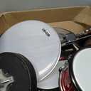 VEVOR Kids Drum Set 5 Piece 16 Inch Junior Beginner Adjustable Throne Red | Music For Ages 6 To 13, Ideal For Practice And Recitals, Cymbal For Real Sound, Two Pairs Of Sticks, Practice Pad, Carry Bag