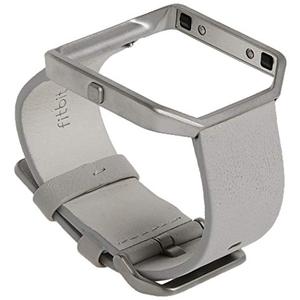 Fitbit Blaze Accessory Band, Leather, Mist Grey, Small