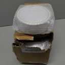 Pryntono 200PCS Gold Plastic Plates, Disposable Party Plates with Gold Rim, Include 100 Dinner Plate and 100 Elegant Dessert Plate for Party and Wedding