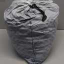 Tuszom 100% Waterproof 1200D Solution-Dyed Golf Cart Cover Universal Fit Yamaha,Honda,Club Car,EZGO and Most Brand Golf Cart for 2/2+2/4/4+2/6 Seats with Zipper Door,Storage Bag (Gray)