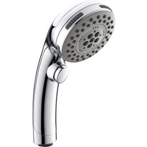 HOMELODY High Pressure Handheld Shower Head with ON/OFF Pause Switch 6-Functions Water Saving Shower head, Detachable Shower Head,Chrome Finish