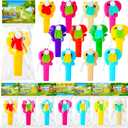 24 Pack Mini Portable Fans with Cards Gifts Cute Animal Fruit Ice Cream Handheld Press Cooling Fans for Summer Birthday Party End of the Year Pool Outdoor Activity Prize Exchange(Animals)