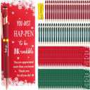 Moinchore 48 Sets Christmas Employee Appreciation Gifts Motivational Ballpoint Ink Pen with Thank You Gift Cards Christmas Encouraging Gift for Team Office Coworker Employees Teacher