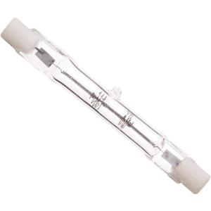 Satco S3183 75 Watt 1200 Lumens T3 Halogen Double Ended R7S Base 130 Volt Clear 78mm Light Bulb, Dimmable Satco S3183 75 Watt 1200 Lumens T3 Halogen Double Ended R7S Base 130 Volt Clear 78mm Light Bulb, Dimmable