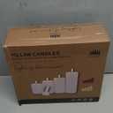 Flameless Candles, 4 Pack Battery Operated Candles with Remote, Real Wax LED Fake Candles with Timer Flickering for Christmas Wedding Home Party D3 H 5" 6" 7" 9" White