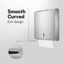 Paper Towel Dispenser Wall Mount Stainless Steel Commercial Paper Towel Holder with Lock Toilet Paper Napkin Holder C Fold Multifold Trifold Paper Towel Dispenser Tissue Holder for Bathroom Public