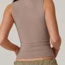 QINSEN Women's Sweetheart Neck Sleeveless Crop Tank Form-Fitting Wide Strap Top for Casual Active Wear (XS)