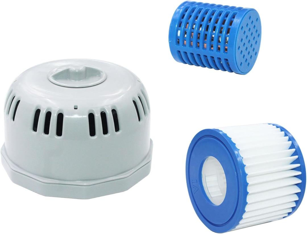 P6653 P05343 Hot Tub Parts Filter Cartridge Holder with a Hot Tub Filter Cartridge and Hot Tub Mineral Cartridge PartsSet of 1