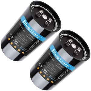 [2025 Upgraded] BlueStars 270-324 uF MFD 330 VAC Round Start Capacitor 50/60 Hz AC Electric - Lot -1 Replacement Part - Fit Air Conditioner or Heat Pump Condenser - Lifetime Up to 30.000 Hours